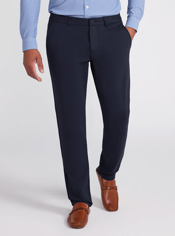 Navy Blue Myron Dress Pants | GUESS Men's Apparel | front view alt