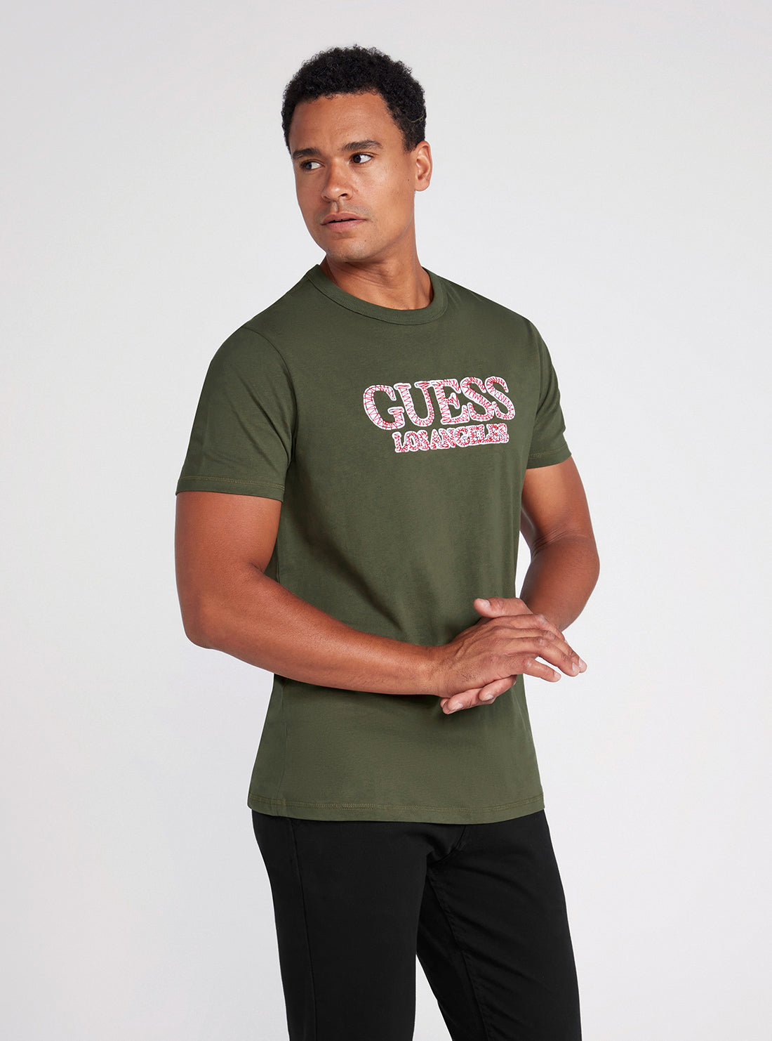 Green guess hotsell t shirt