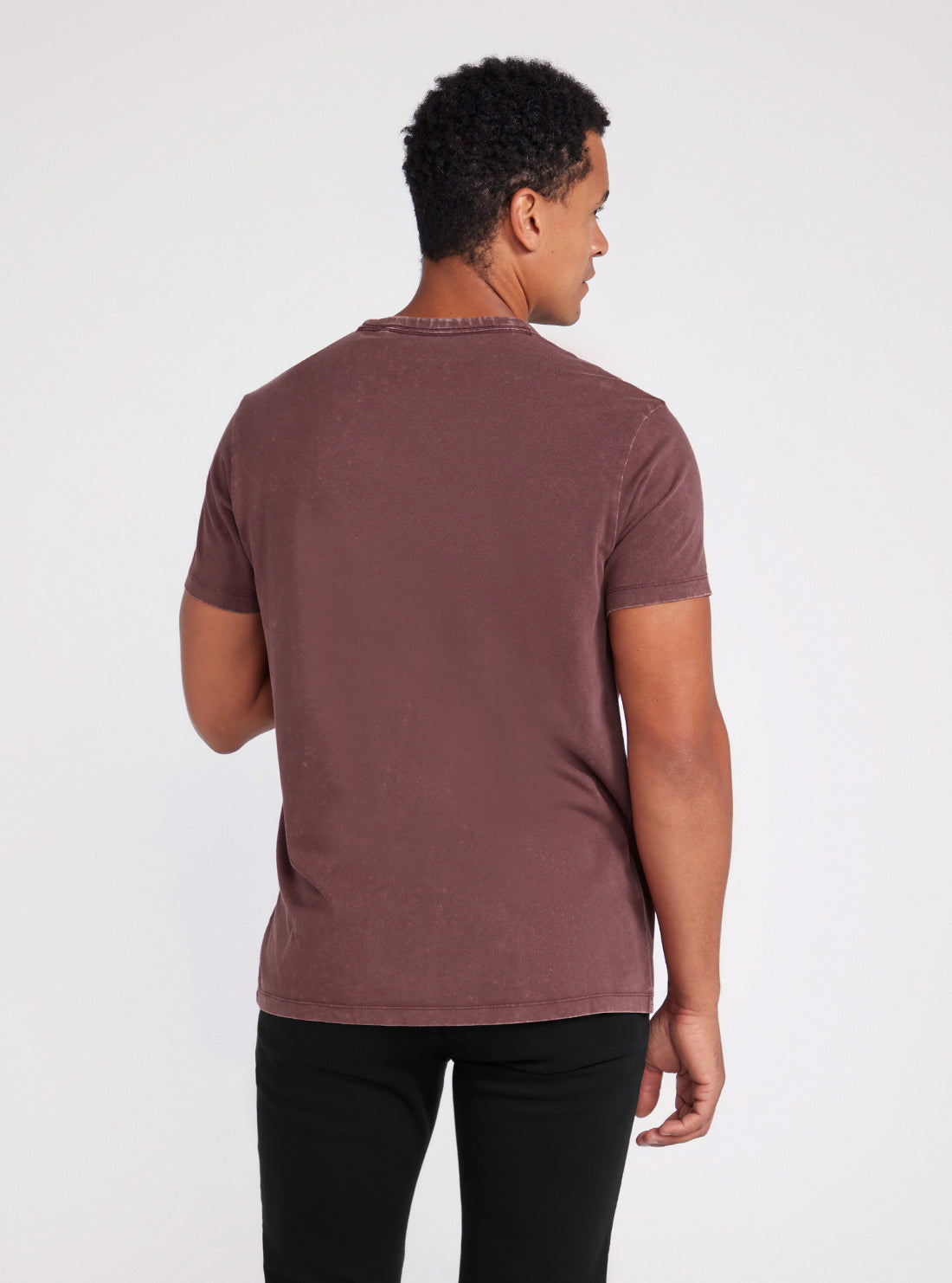 Burgundy guess outlet shirt