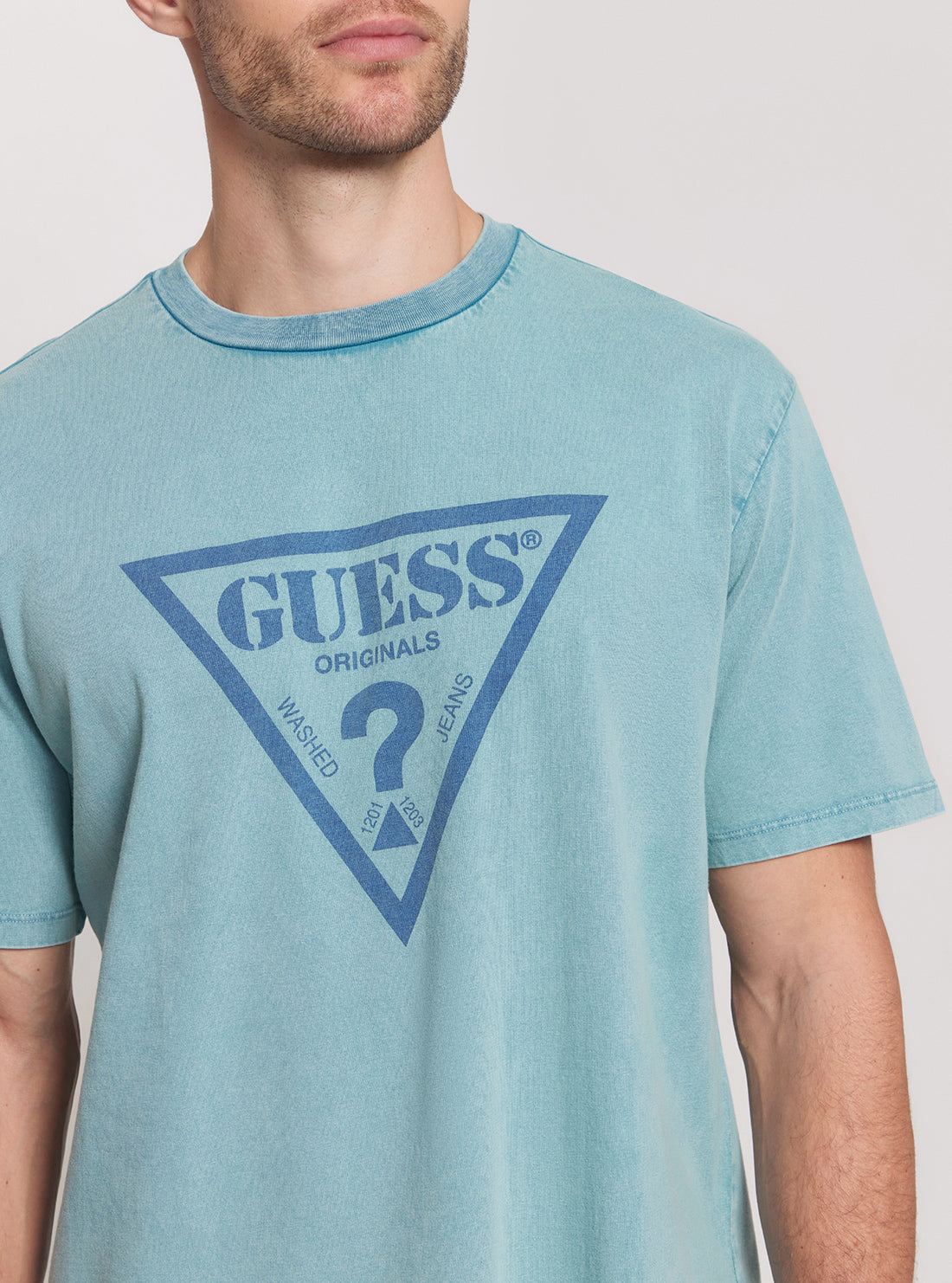 Guess Originals Blue Vintage T-Shirt detail view