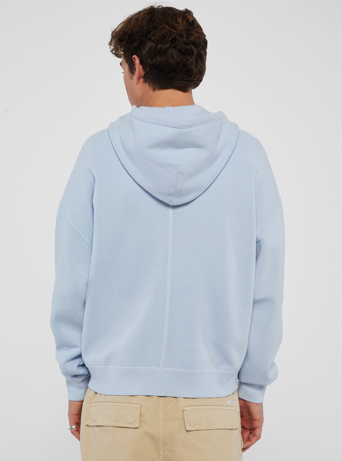 Guess Originals Blue Stacked Logo Hoodie