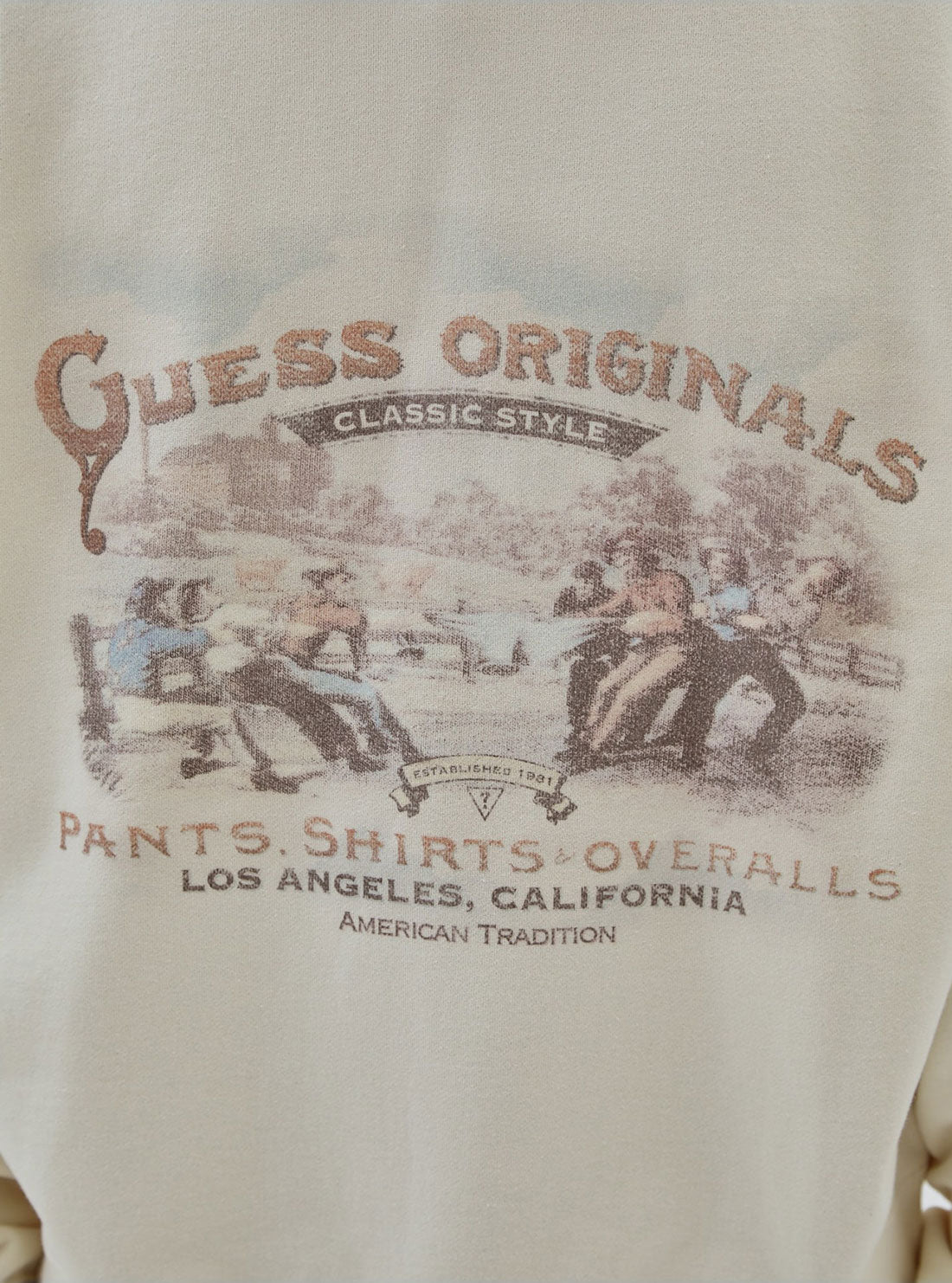 Guess cream outlet jumper