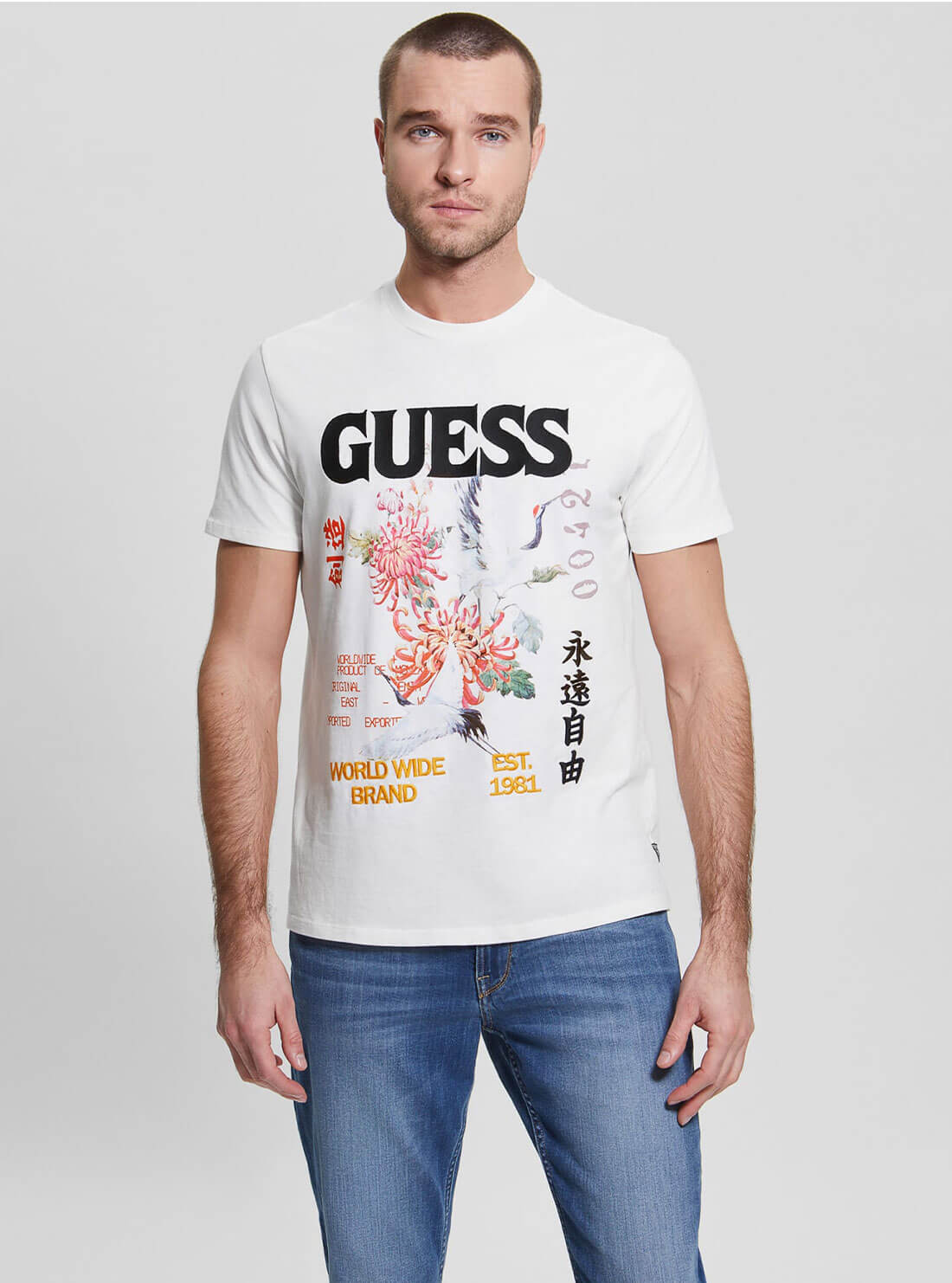 Guess graphic outlet tees