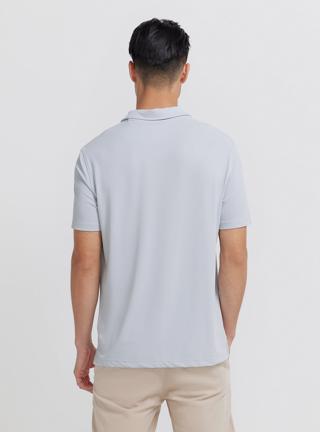 Eco Soft Grey Polo T-Shirt - GUESS