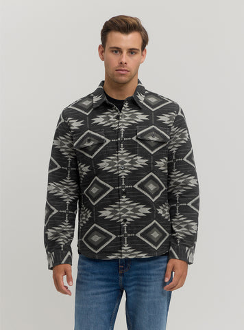 Dark Grey Southwest Long Sleeve Shirt