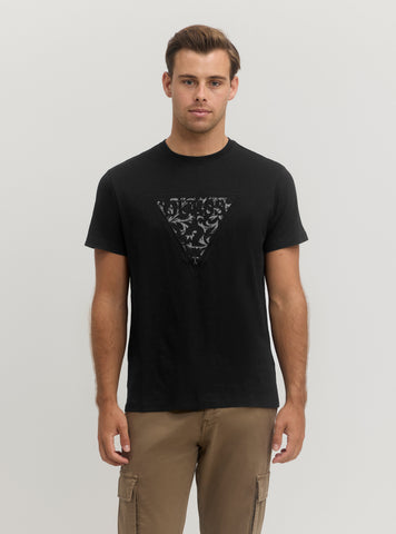 Black Embroidered T-Shirt