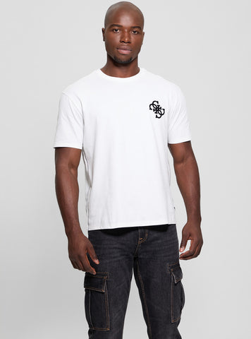White Bandana Applique T-Shirt