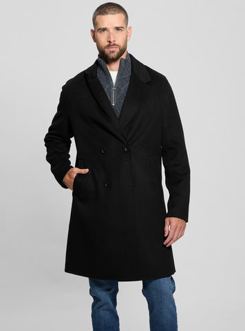 Black Double Breasted Coat