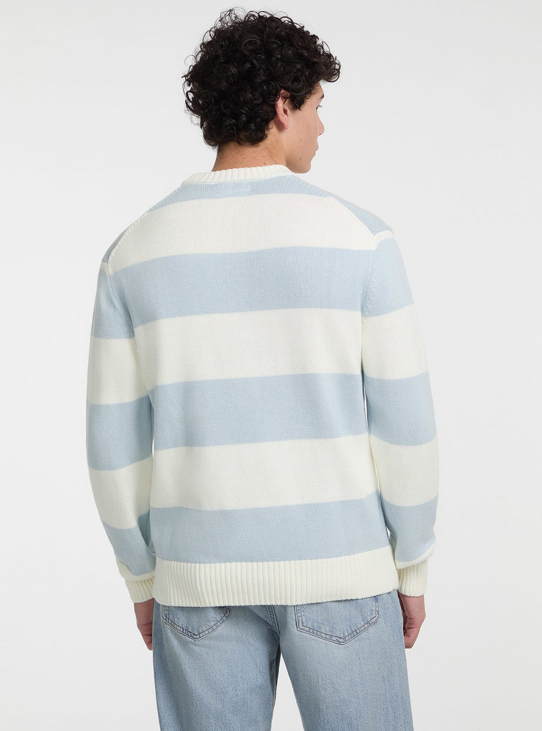 Guess Jeans Blue Striped Sweater M4BR37Z3HM1 Back View
