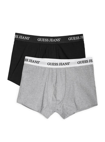 Guess Jeans Black & Grey 2 Pack Trunks