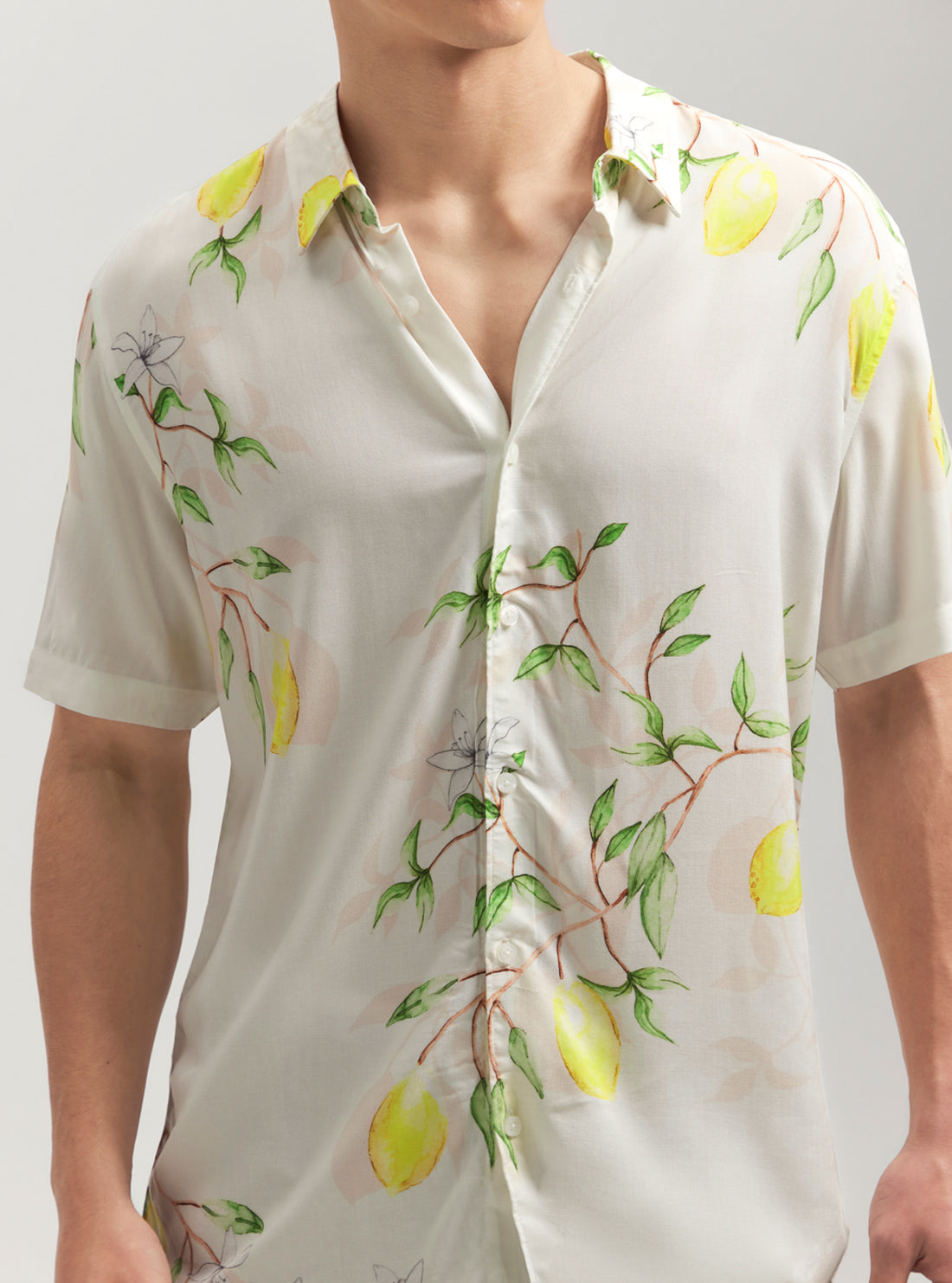 Eco Lemon Vines Short Sleeve Shirt