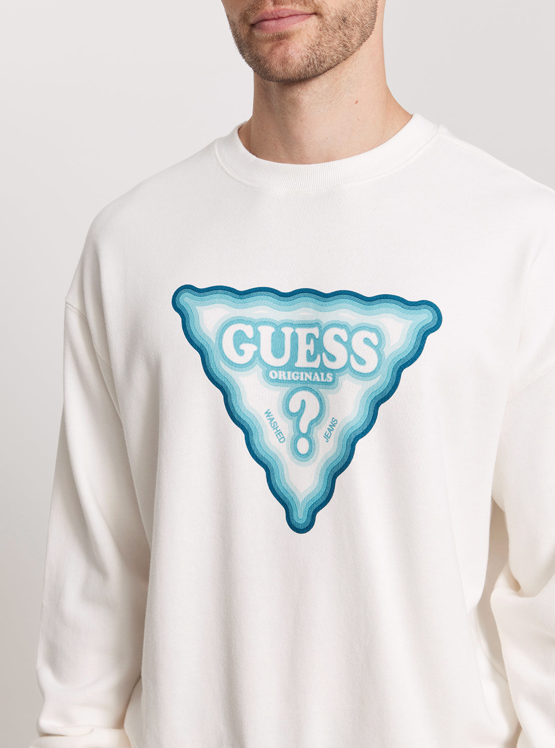 Guess Originals White Multi Jumper  detail view