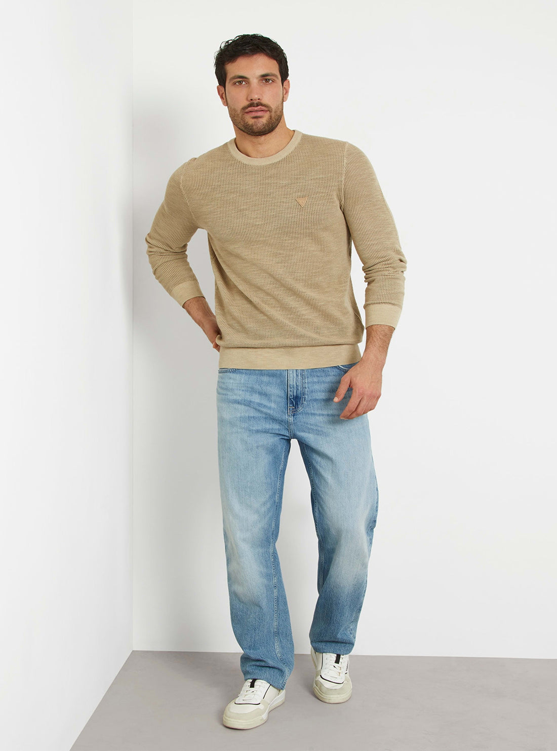 GUESS Beige Casey Knit Jumper