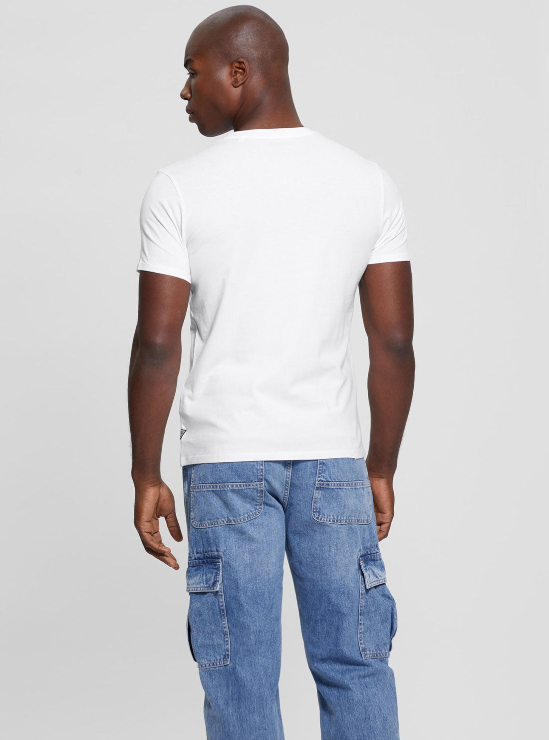 GUESS Eco White Short Sleeve T-Shirt back view