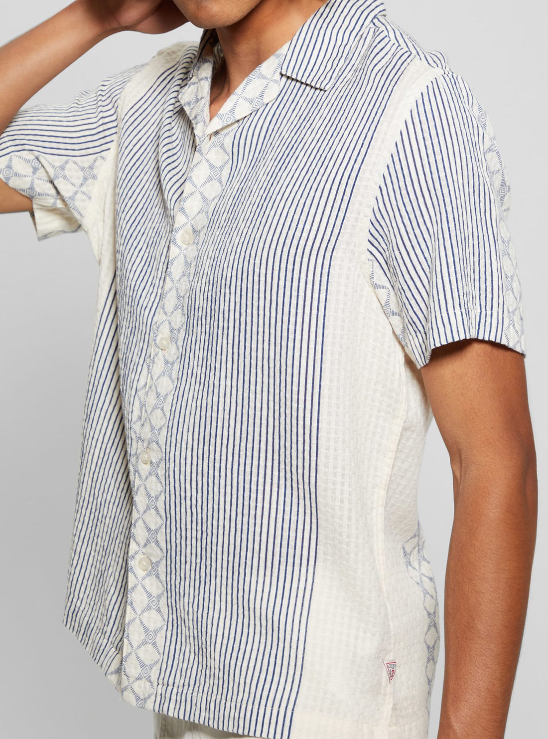 Dreamy Moon Print Meyer Short Sleeve Shirt