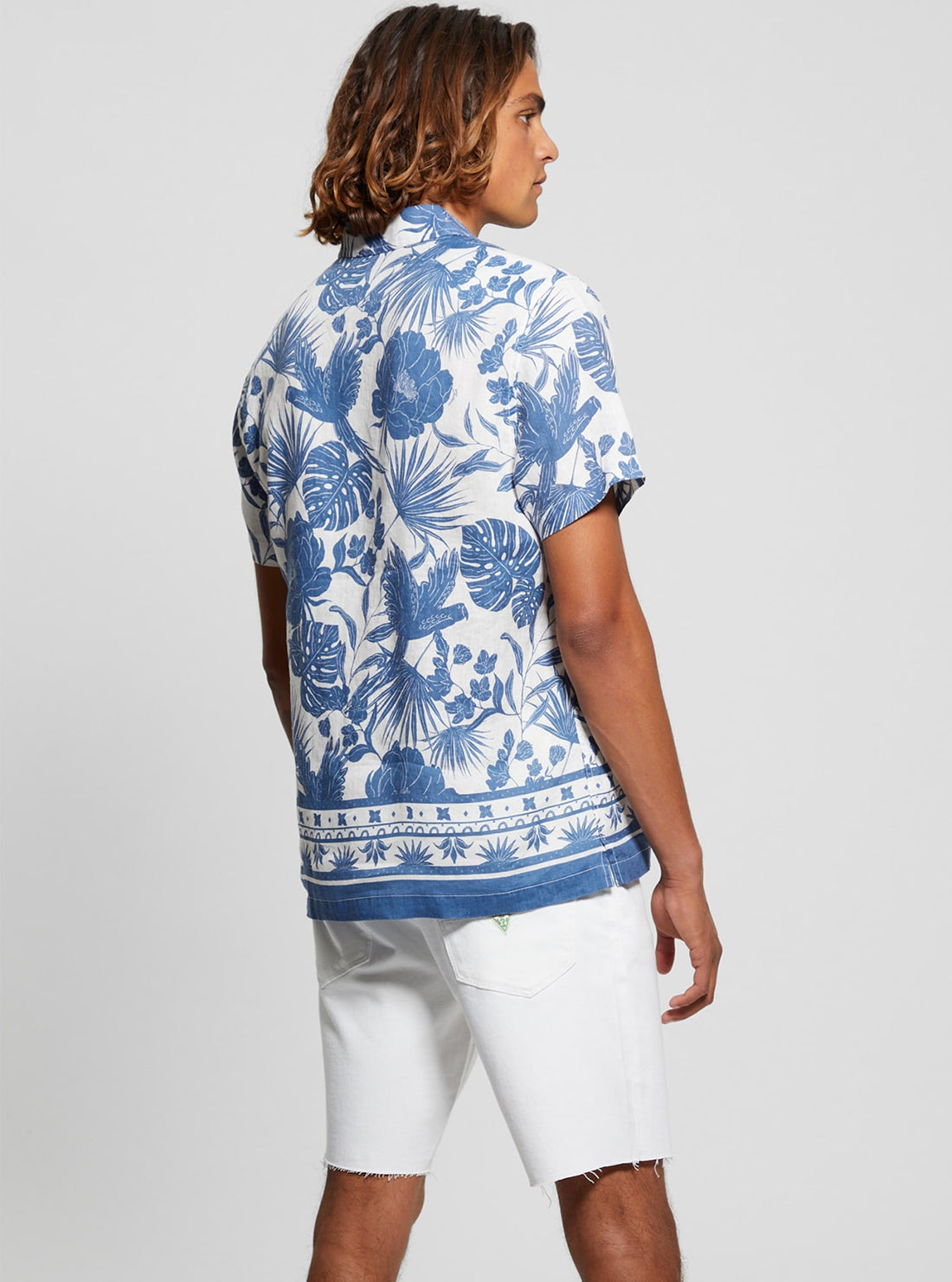 Tropical Print Island Short Sleeve Shirt