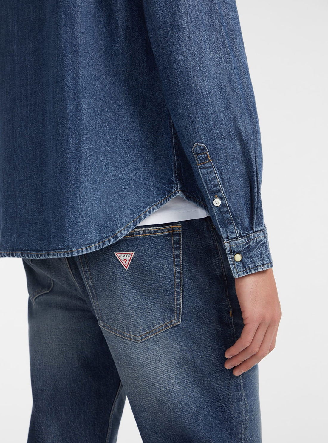 Guess Jeans Slim Long Sleeve Denim Shirt