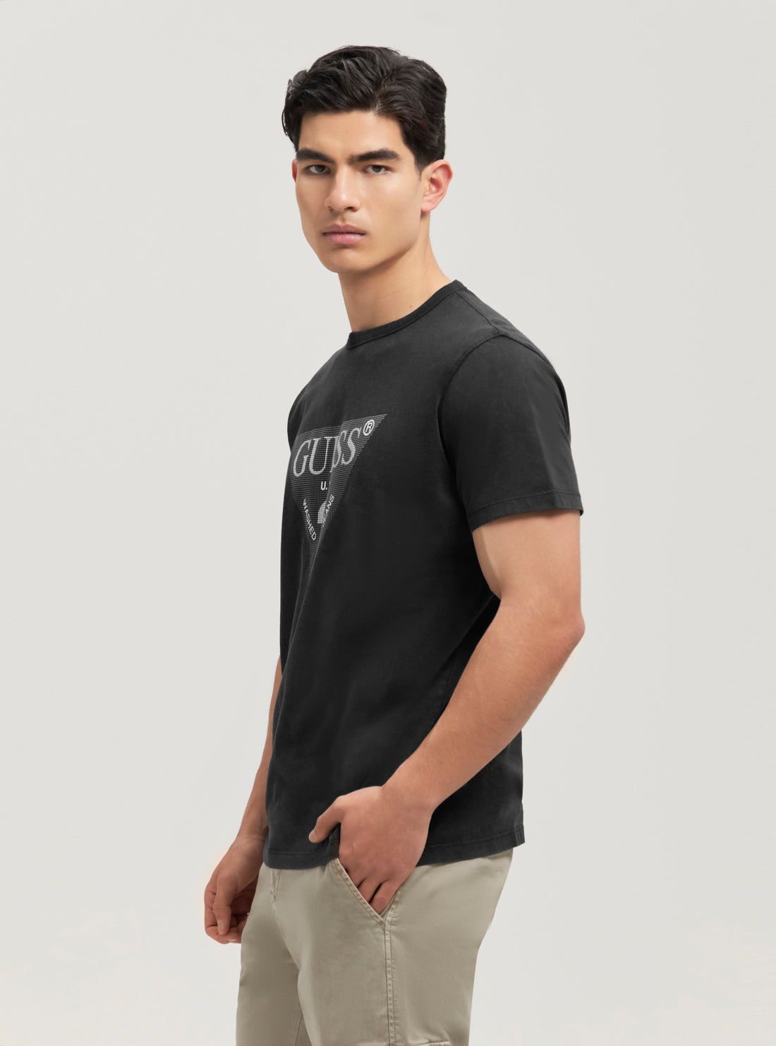 Eco Black Treated Triangle Logo T-Shirt