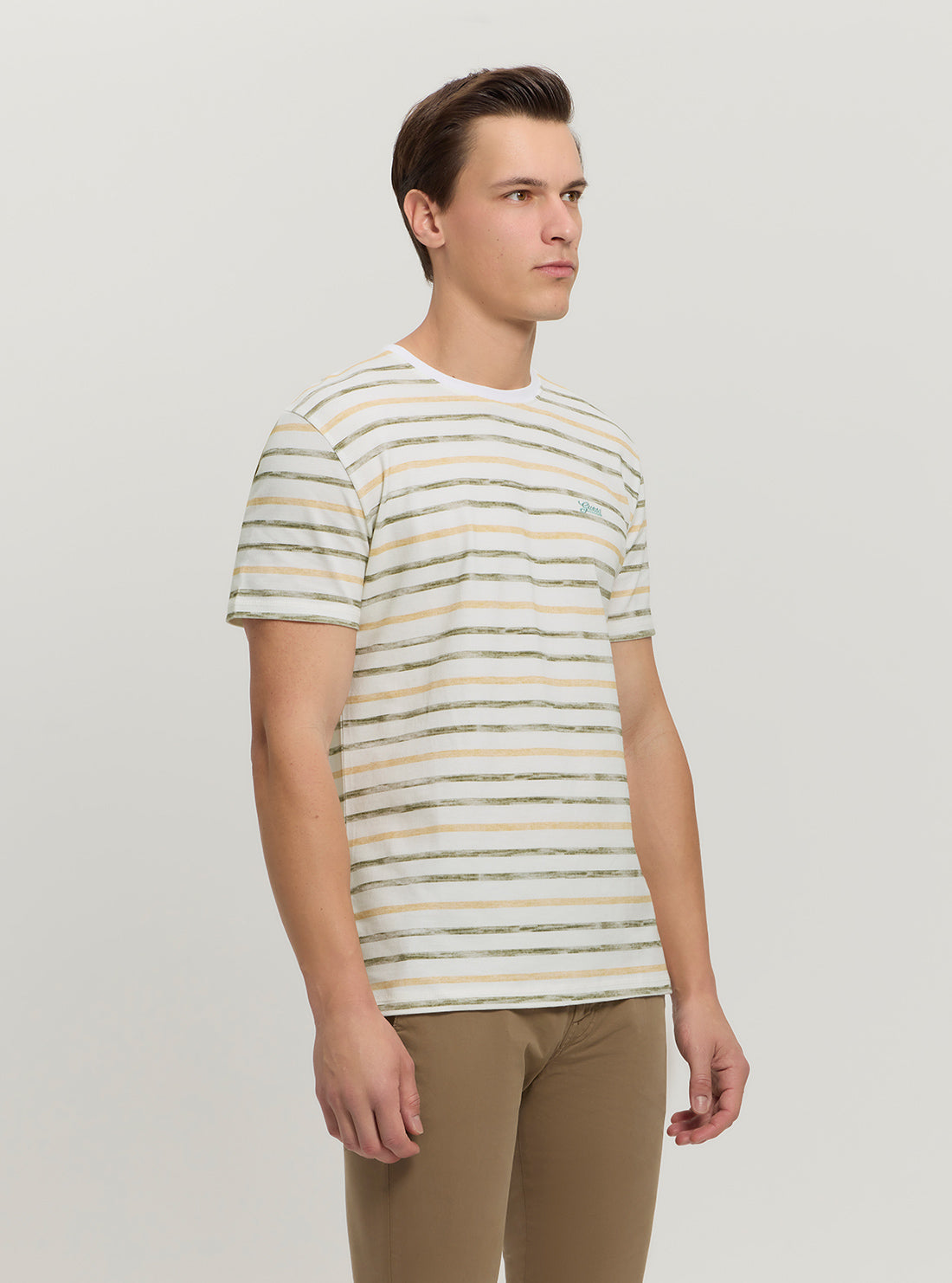 Eco White Striped T-Shirt