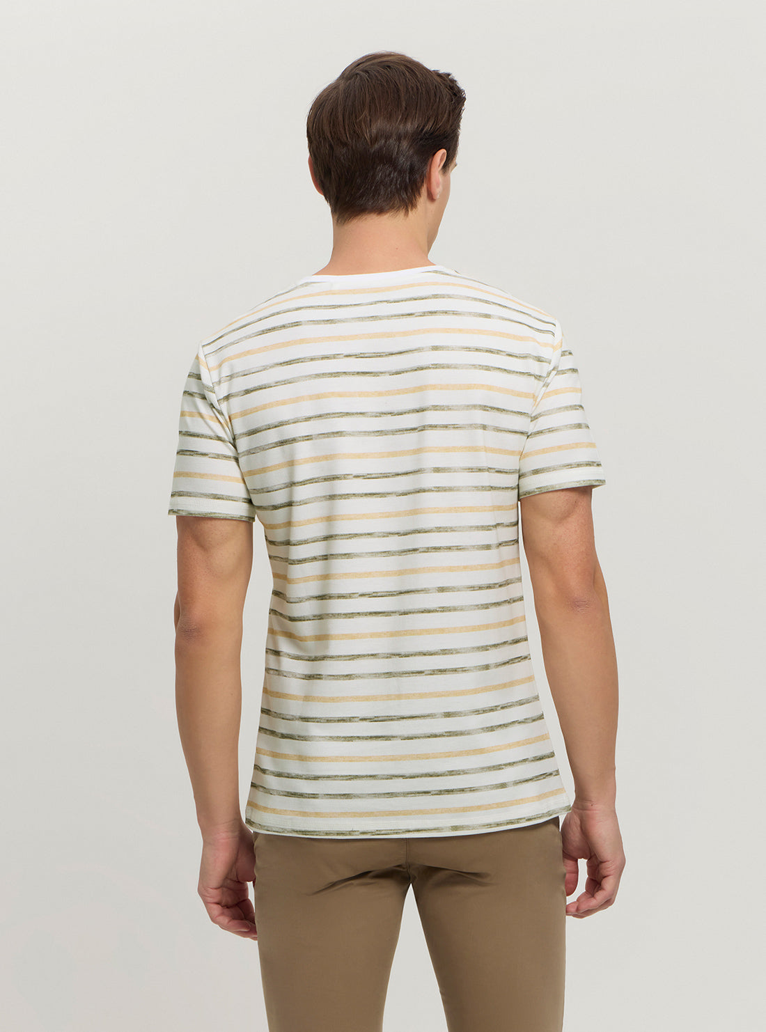 Eco White Striped T-Shirt