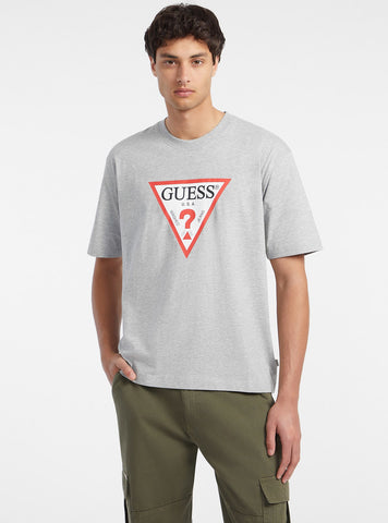 Guess Jeans Grey Logo T-Shirt