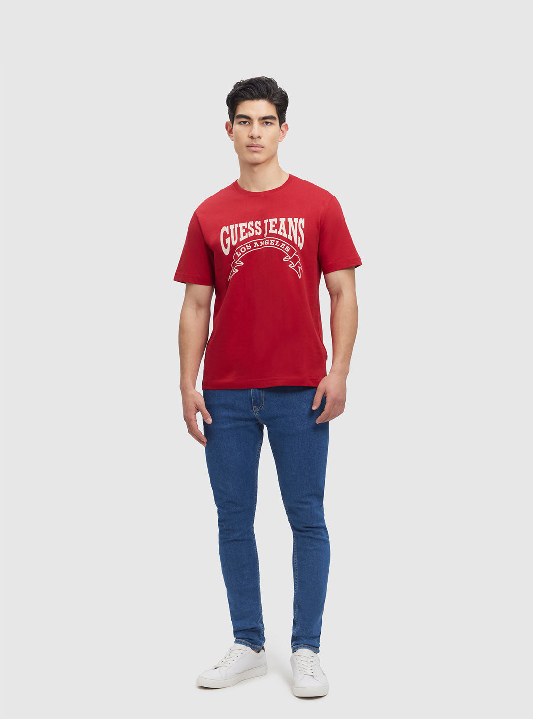 Guess Jeans Red Banner T-Shirt