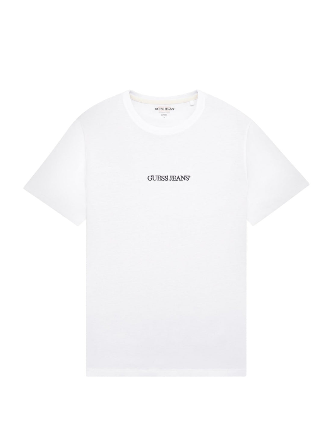 Guess Jeans White Slim Logo T-Shirt M4YI52K8HM0 Flatlay