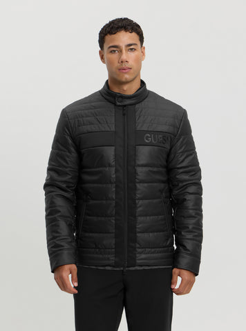 Black Logo Padded Jacket