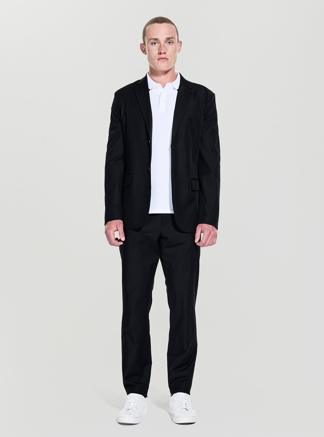 GUESS Mens Black Eaton Blazer M4YN00WG9Z2 Full View