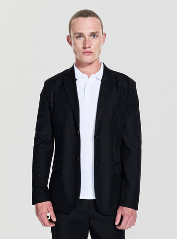 GUESS Mens Black Eaton Blazer M4YN00WG9Z2 Front View