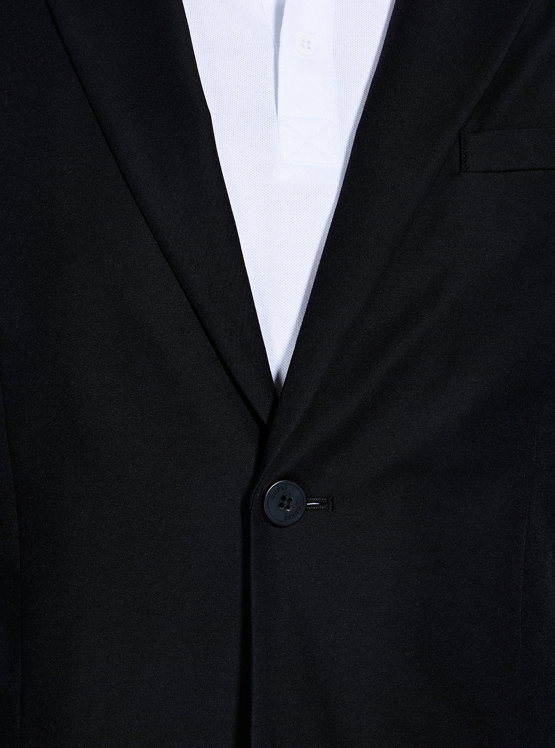 GUESS Mens Black Eaton Blazer M4YN00WG9Z2 Detail View_2