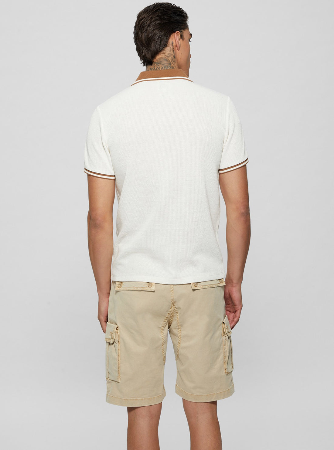 White Weston Knit Polo T-Shirt