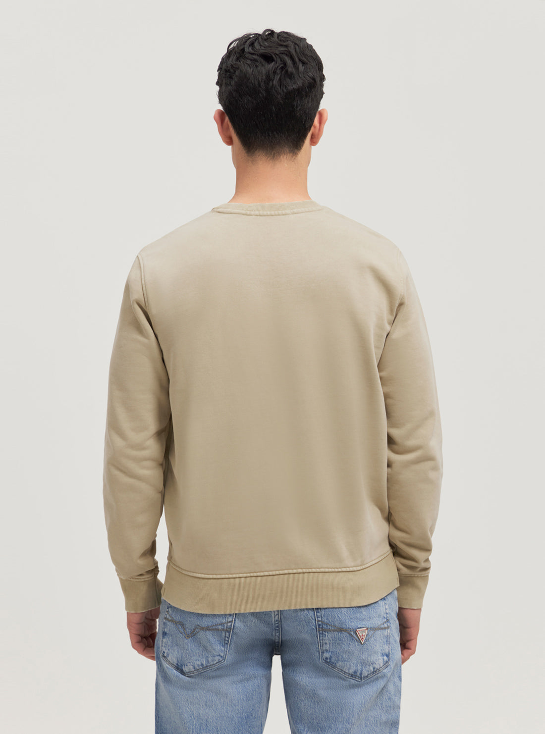 Eco Beige Triangle Logo Jumper