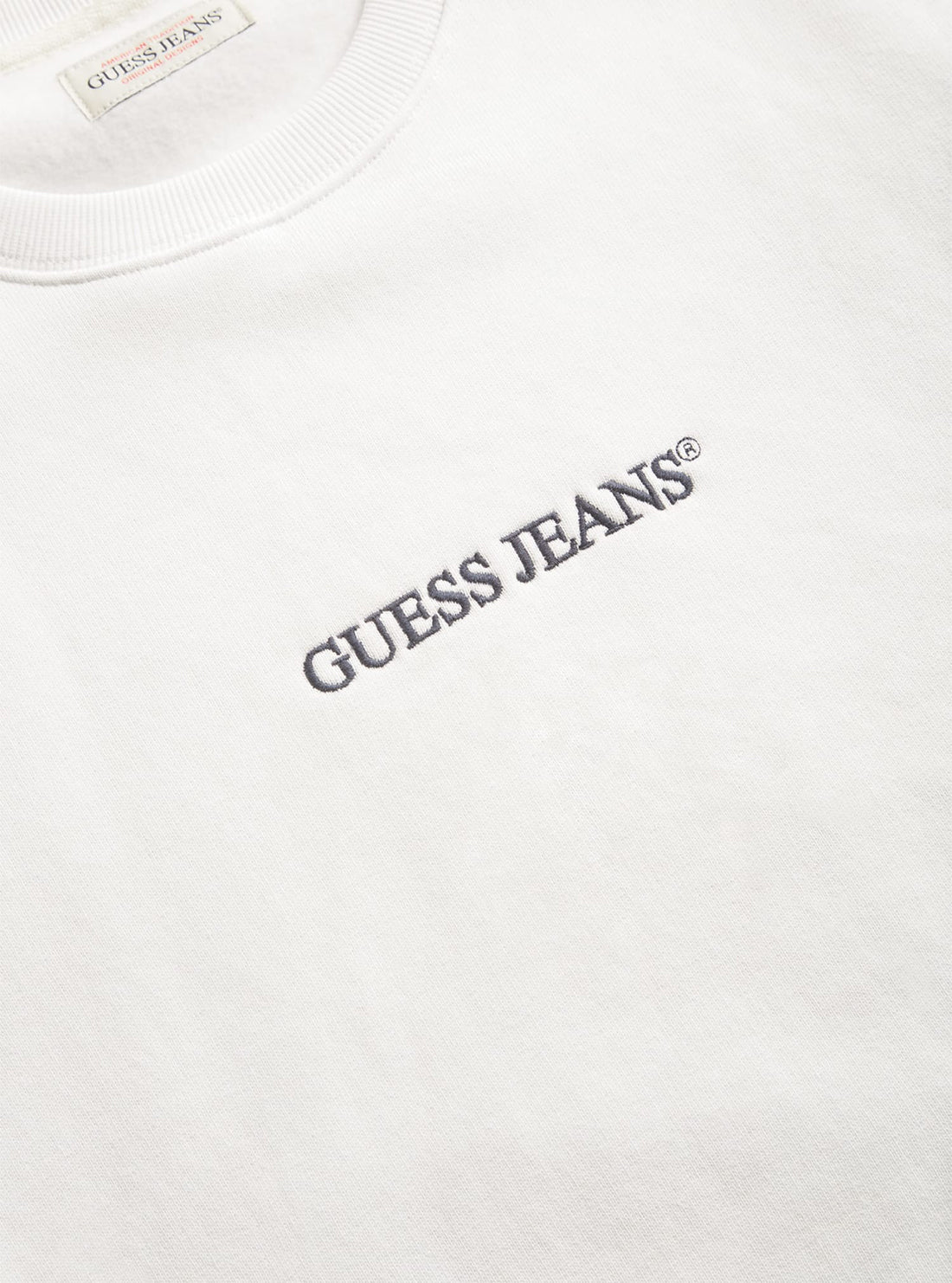 Guess Jeans White Logo Jumper