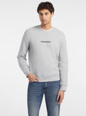 Guess Jeans Grey Logo Jumper front view