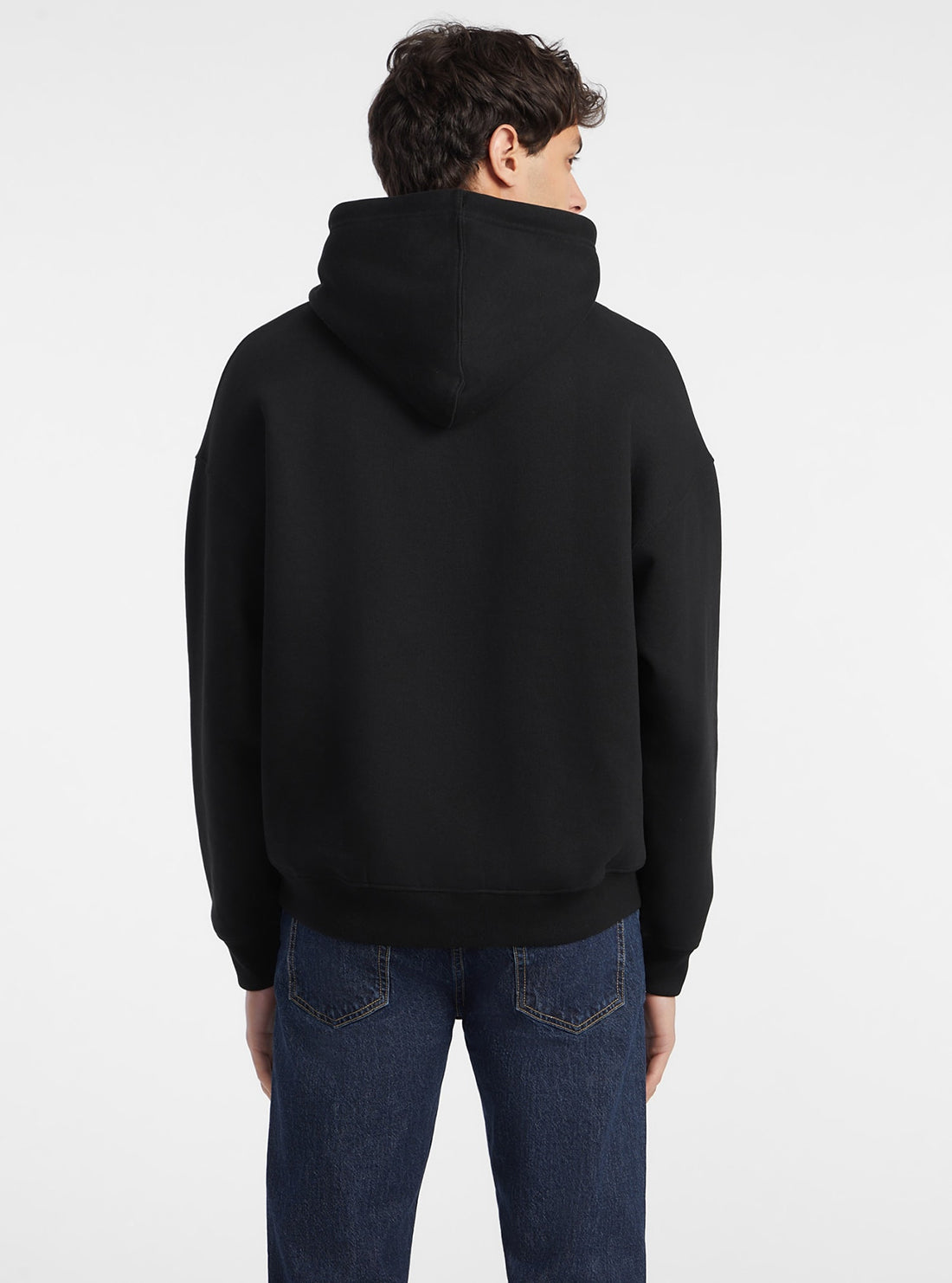 Guess Jeans Black Hoodie Jumper back view