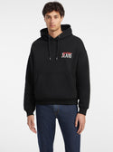 Guess Jeans Black Hoodie Jumper front view