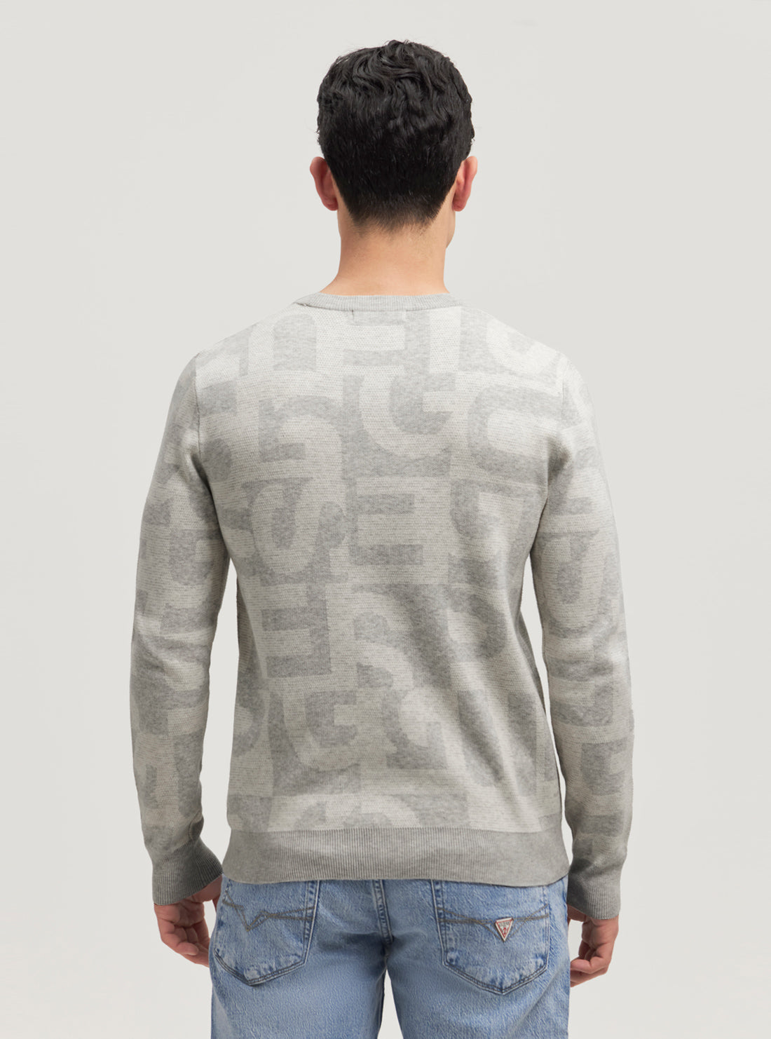 Eco Grey Denny Logo Knit Jumper