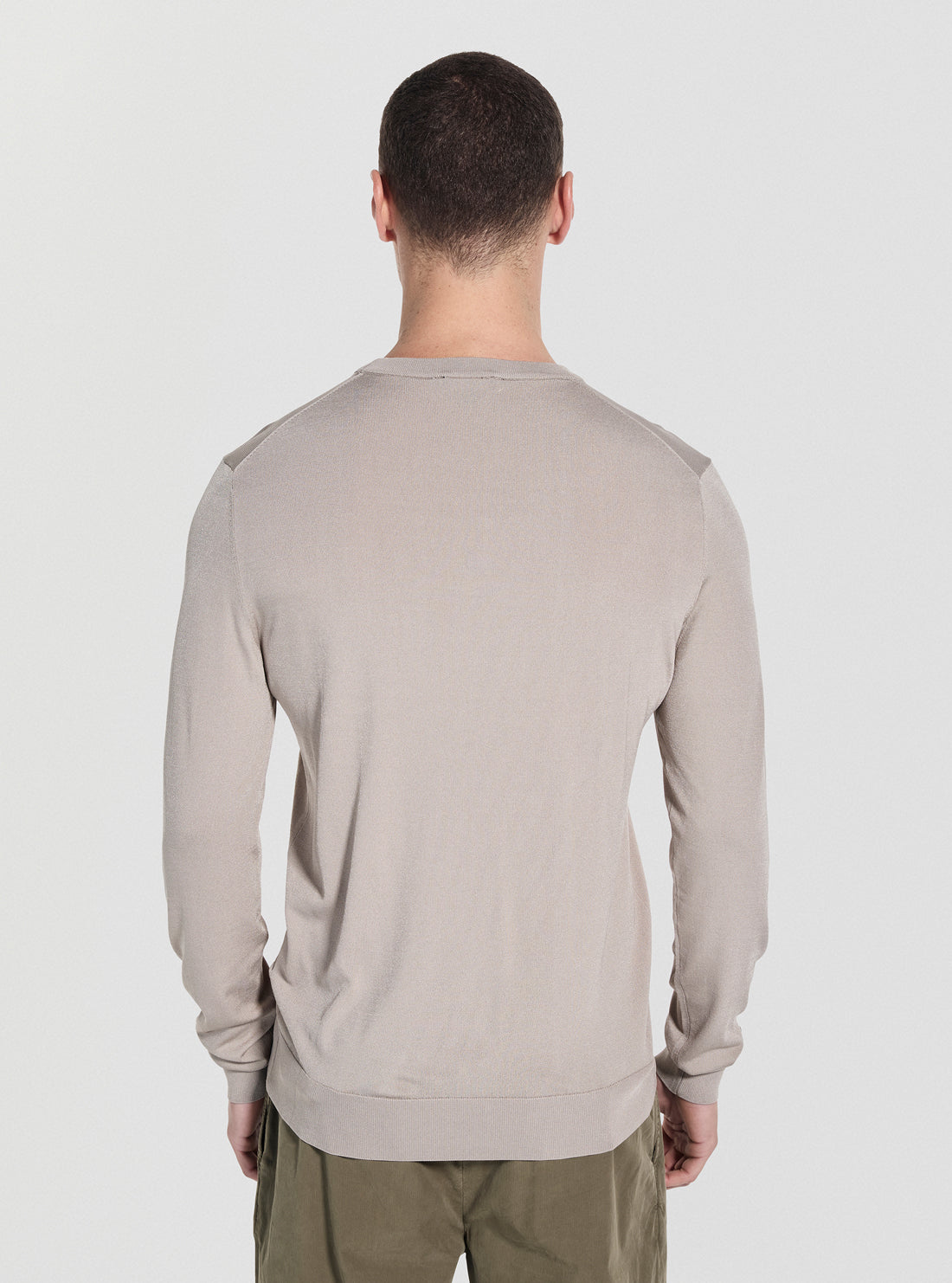 GUESS Mens Khaki Green Dane Sweater M4YR29Z3DM0 Back View