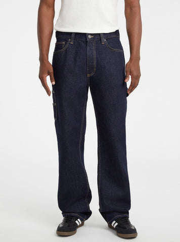 Guess Jeans G19 Carpenter Jeans In Dark Wash M5BA0DD5MK4 Front View