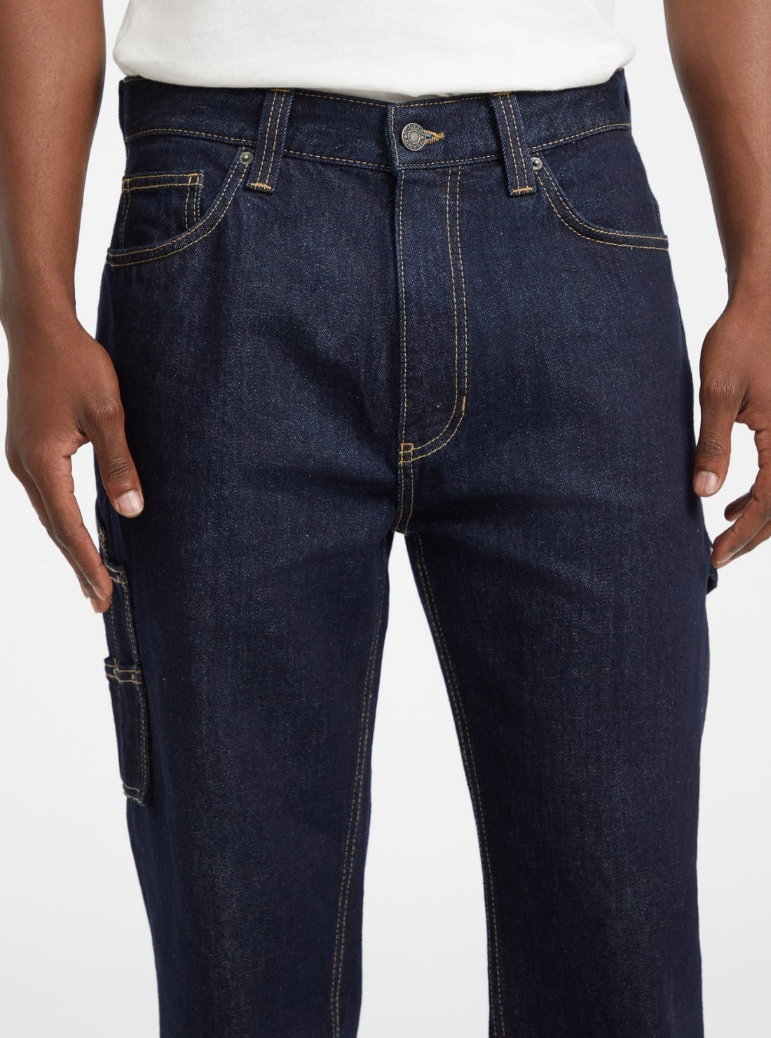 Guess Jeans G19 Carpenter Jeans In Dark Wash M5BA0DD5MK4 Front View