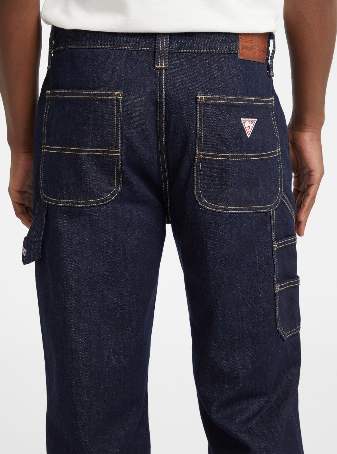 Guess Jeans G19 Carpenter Jeans In Dark Wash M5BA0DD5MK4 Back View