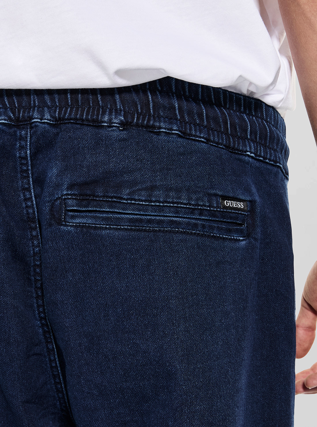 GUESS Mens Blue Cargo Joggers M5BA0UD1020 Detail View