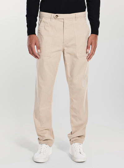 GUESS Mens Beige Porto Pants M5BB21W1871 Front View