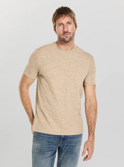 GUESS Mens Eco Brown Arthur T-Shirt M5BP13K0702 Front View