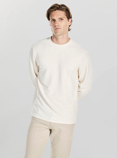 GUESS Mens Eco White Arthur Knit Jumper M5BP43K0702 Front View
