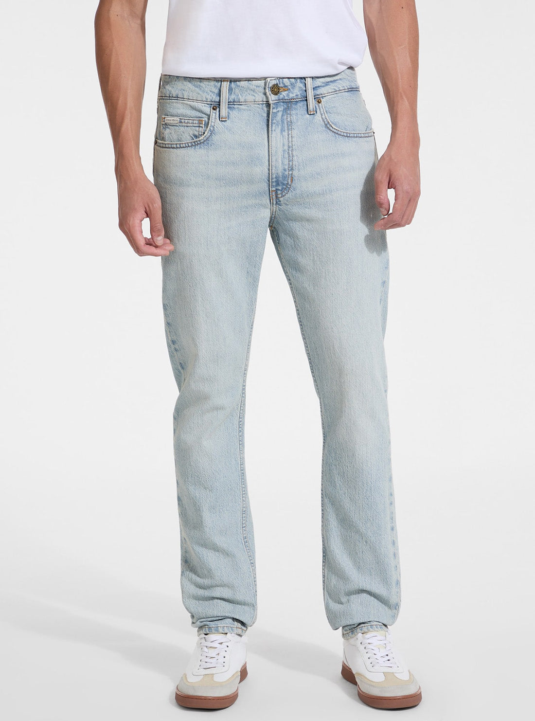 Guess Jeans J G14 Slim Jeans in Light Wash M5GA1CD5M51 Front View