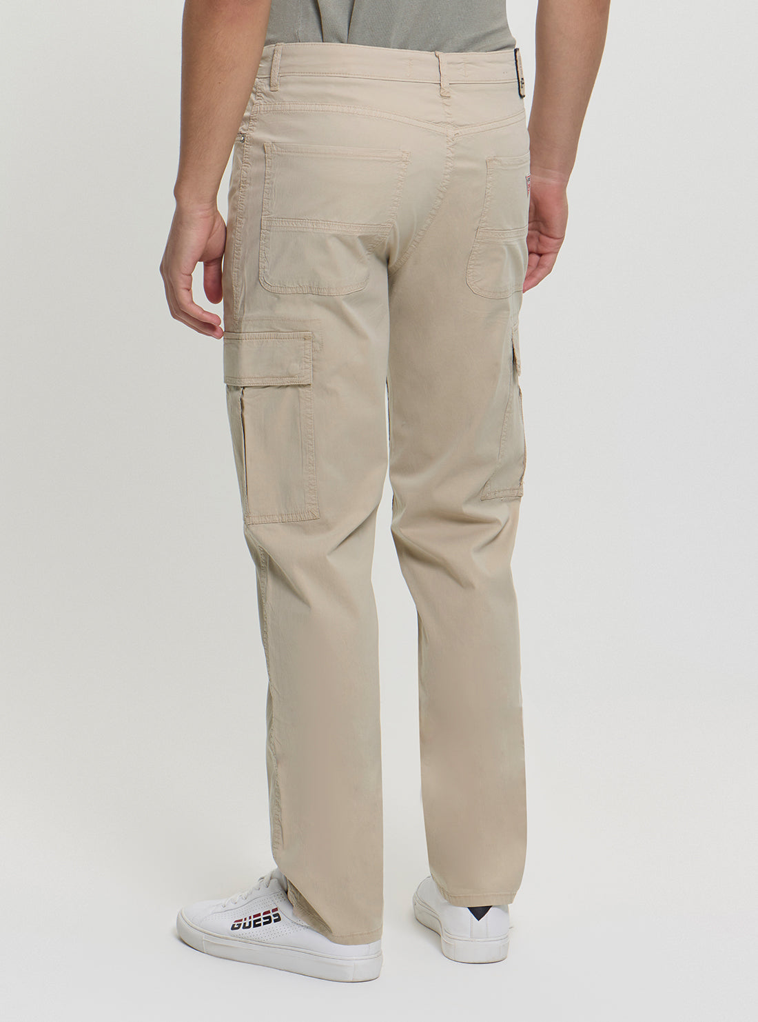 GUESS Mens Beige Julianne Cargo Pants M5GA68WH4GA Back View_2