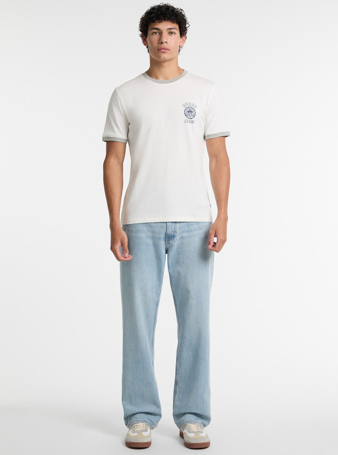 Guess Jeans G15 Relaxed Tapered Jeans in Light Wash M5GA90D5M51 Full View