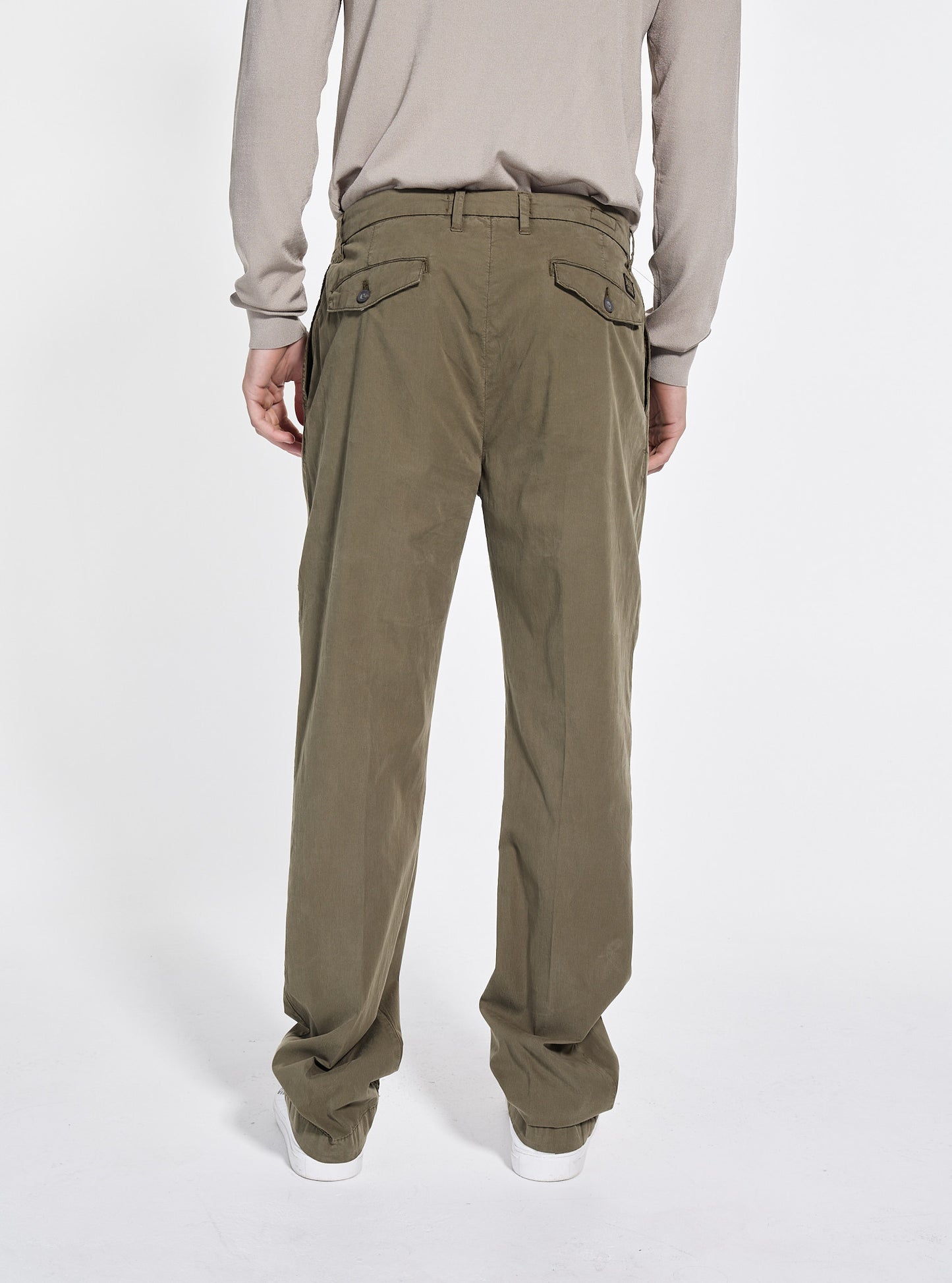 GUESS Mens Green Taylor Chino Pants M5GB24WH4GA Back View